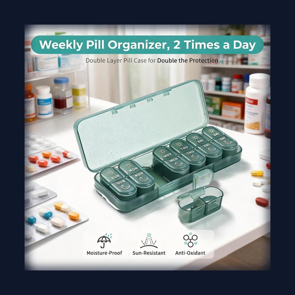 Empty Pill Organiser — supplier reference photo