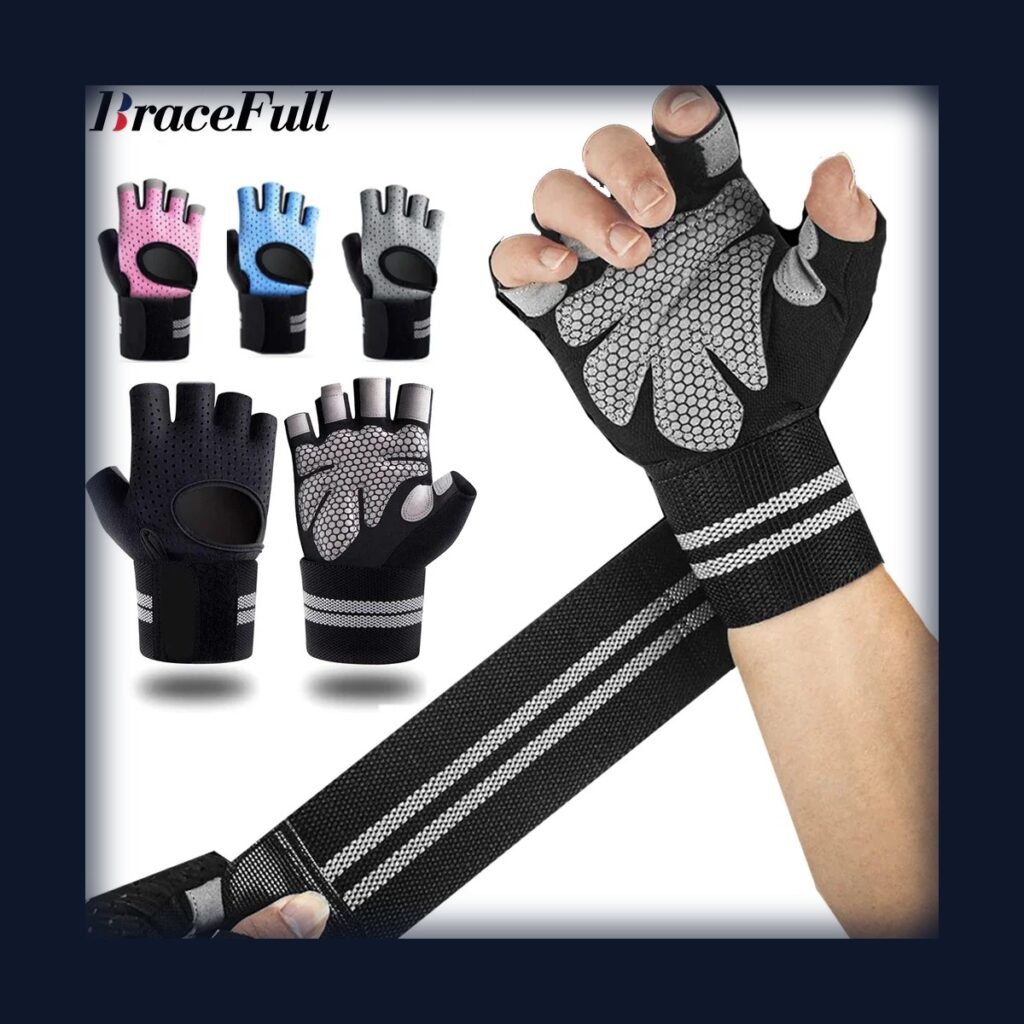 Gym Gloves With Wrist Wrap — supplier reference photo